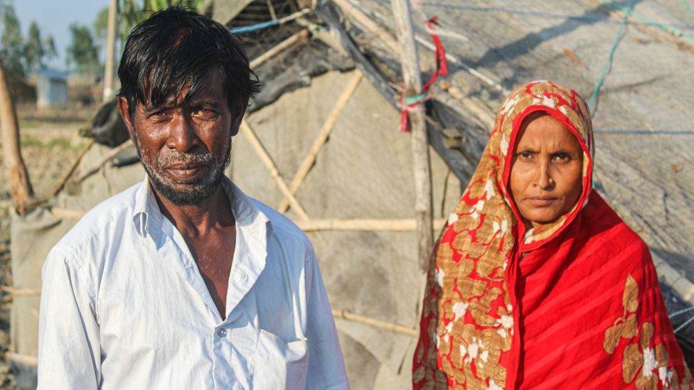 Noor Alam and Rahima Begum, residents of Kutubdia Island Bangladesh (Sadiqur Rahman)
