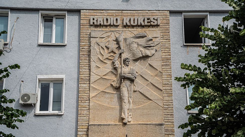 The headquarters of Radio Kukesi houses a small museum filled with letters and photographs from the Kosovo war (Credit: Richard Collett)