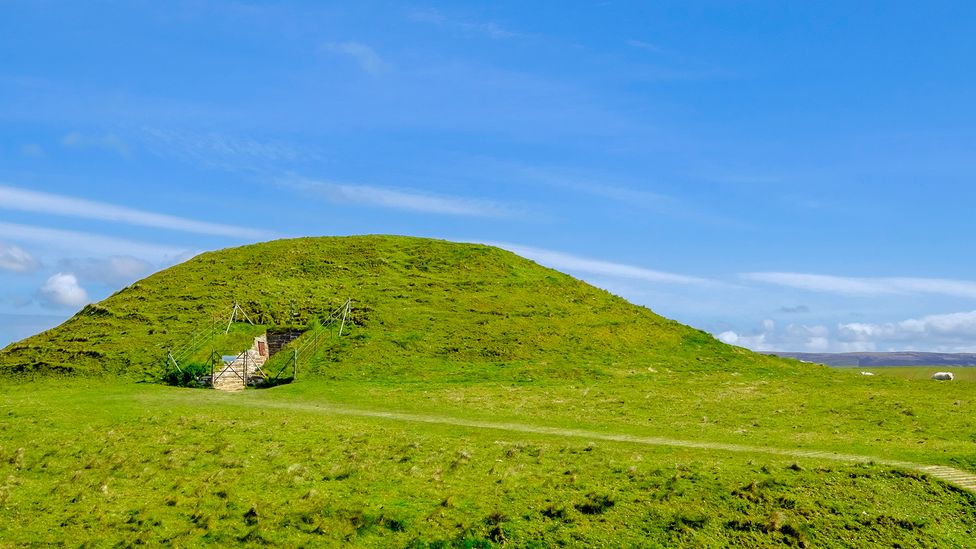 Entrance to Maeshowe chambered cairn