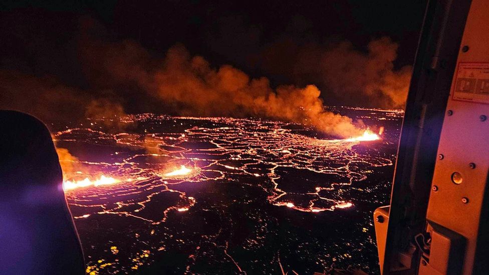 Iceland volcano The seismic sounds as a sudden eruption tore open the