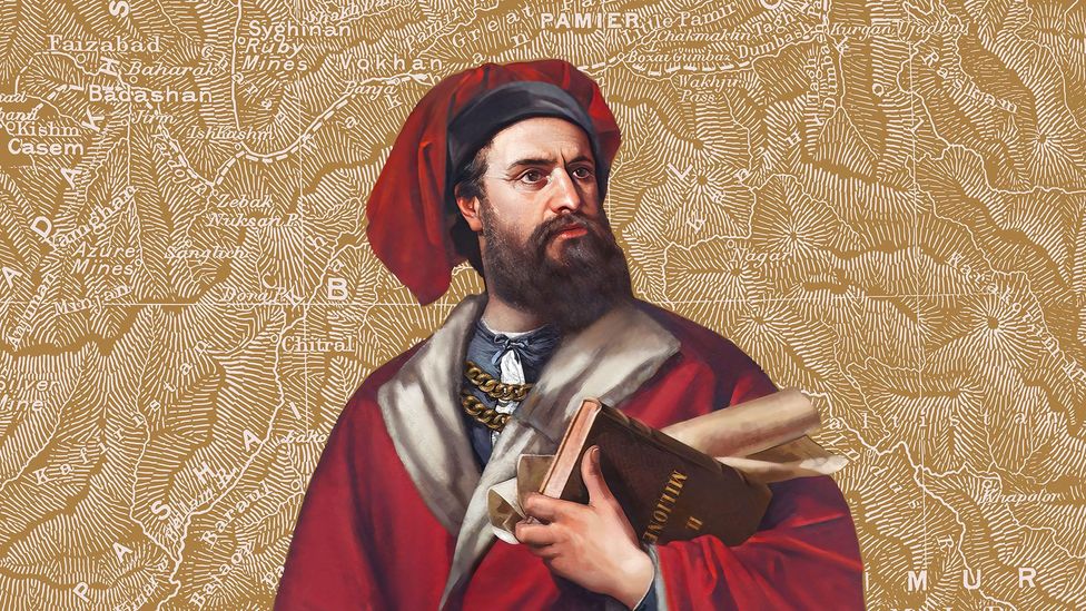 Ünlü Venedikli tüccar ve kaşif Marco Polo, belki de dünyanın ilk seyahat yazarıydı (Credit: history_docu_photo/Alamy)