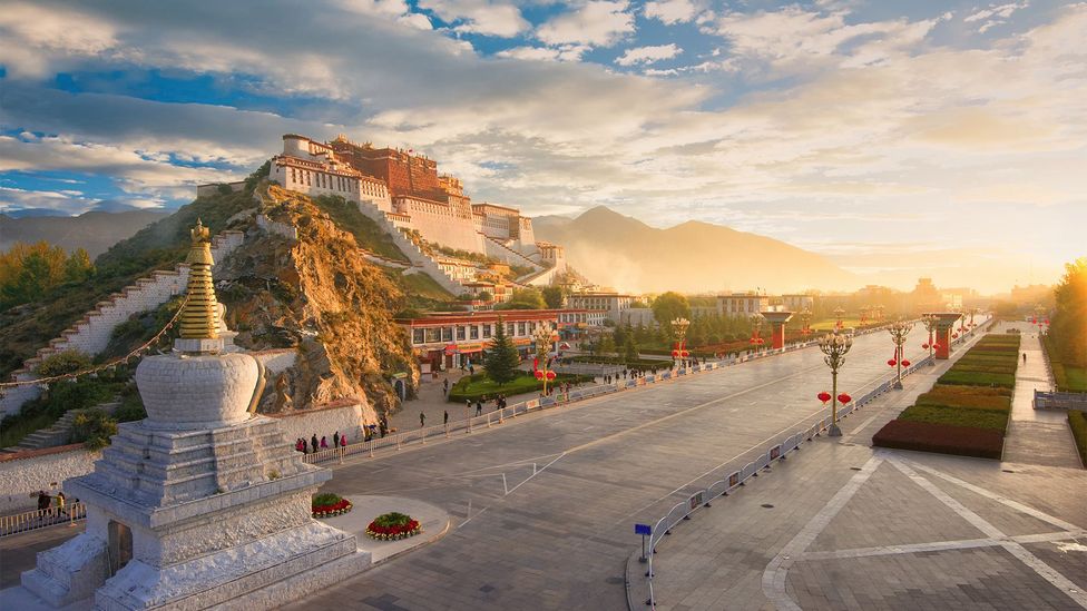 The Qinghai-Tibet railway terminates in Lhasa, the so-called "Forbidden City" (Credit: shunli zhao/Getty Images) The Qinghai-Tibet railway terminates in Lhasa, the so-called "Forbidden City" (Credit: shunli zhao/Getty Images)