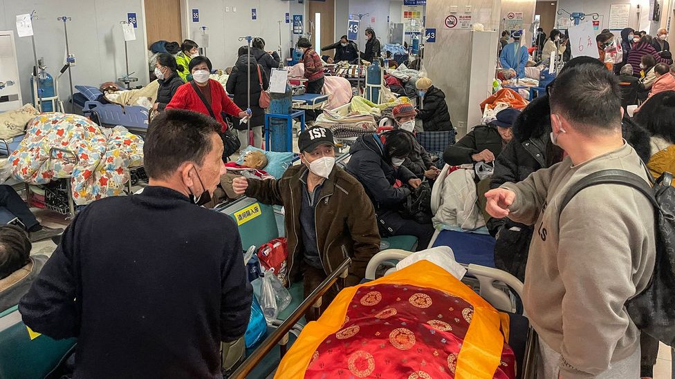 Hospitals in Shanghai have been overwhelmed as the city experiences a surge in Covid-19 cases (Credit: Getty Images)