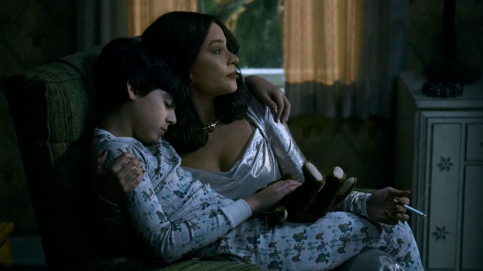 Blanco had three sons by the age of 21; in the series, she is shown both as a brutal criminal and as a mother (Credit: Elizabeth Morris/Netflix)