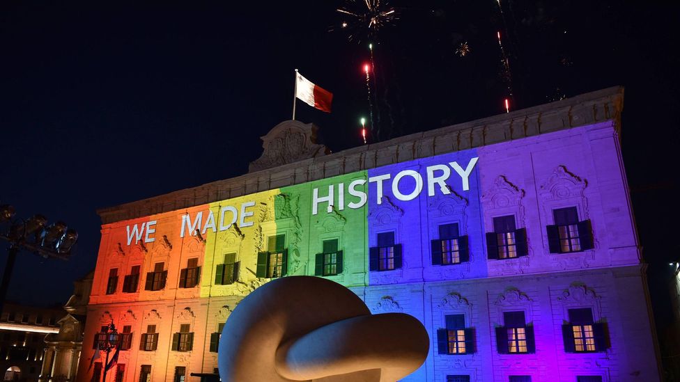 Malta has ranked first on the ILGA-Europe Rainbow Index for eight years (Credit: Imago/Alamy)