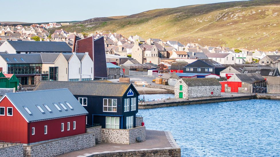 Clues to the Shetlands' Norse heritage can be seen in Lerwick's street names and colourful buildings (Credit: Aiaikawa/Getty Images)