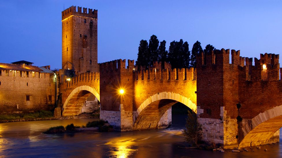 Castelvecchio was built by Veronese nobles in the 14th Century, and is a lovely place for a twilight stroll (Credit: John Wallace/Getty Images)