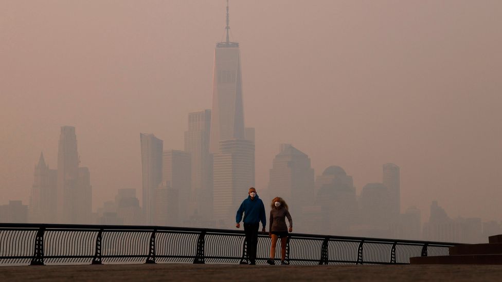 Wildfire smoke is contributing a large share of PM2.5 pollution in New York (Credit: Getty Images)