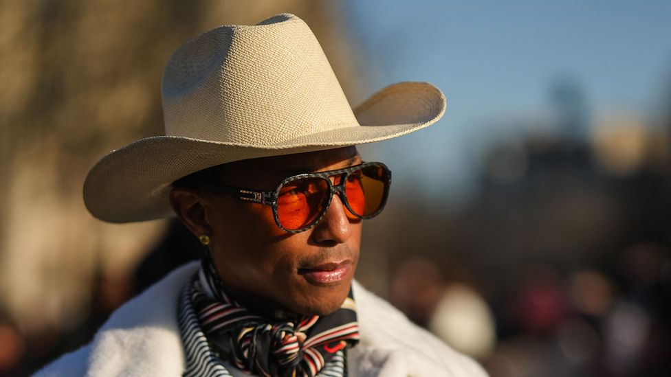 Pharrell Williams embraced the cowboy hat in his recent collection for Louis Vuitton (Credit: Getty Images)