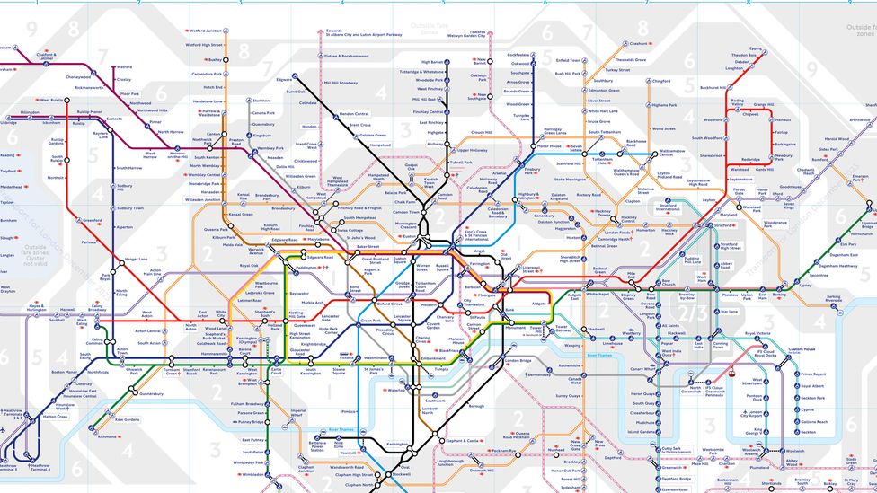 How Six Colours Update The Iconic London Tube Map - Bbc Culture