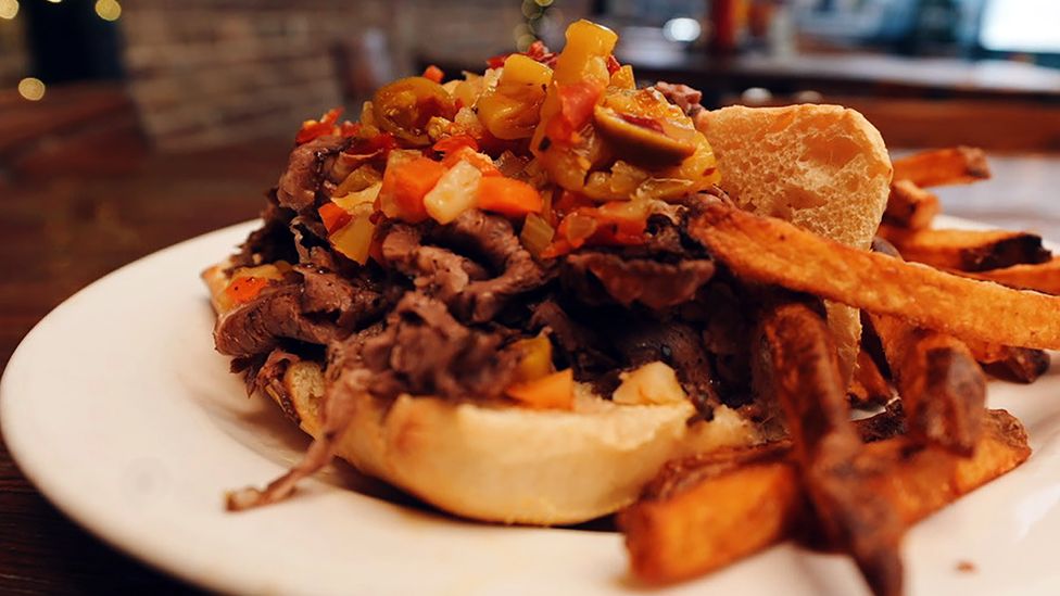 In a city known for its Italian beef sandwiches, Chef Mauro heads to Village Tap on Roscoe Street (Credit: Jeff Hoffman)
