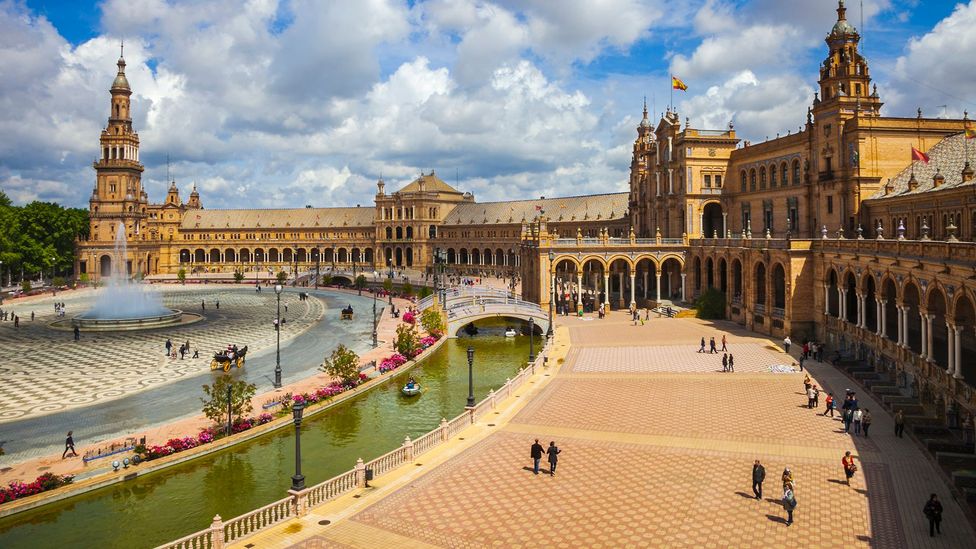 Tourists visiting Seville may soon have to pay a fee to explore its famous Plaza de Espana (Credit: Gonzalo Azumendi/Getty Images)
