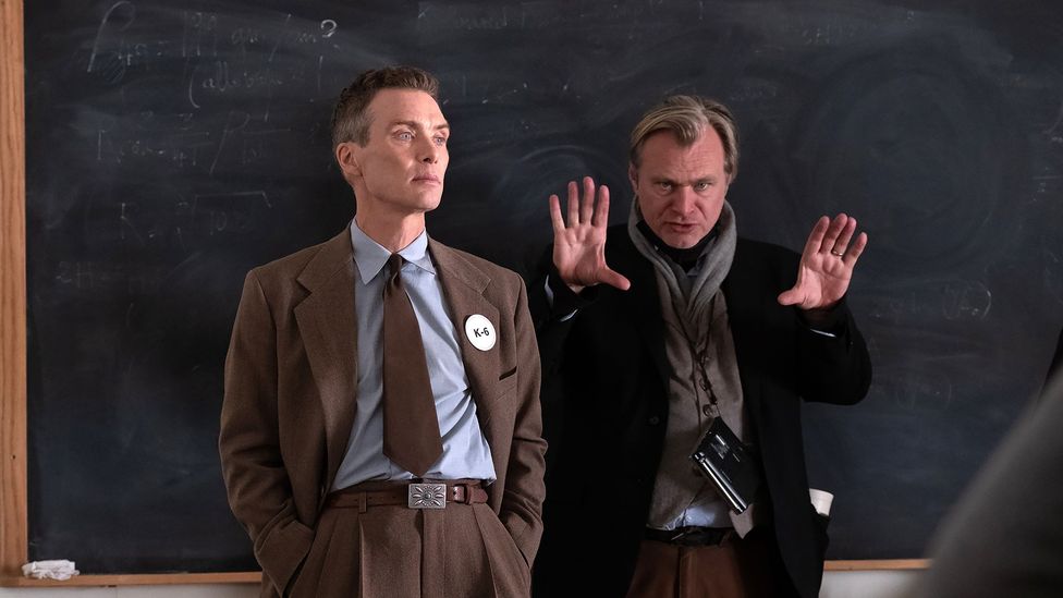 Cillian Murphy and Oppenheimer director Christopher Nolan (Credit: Universal)