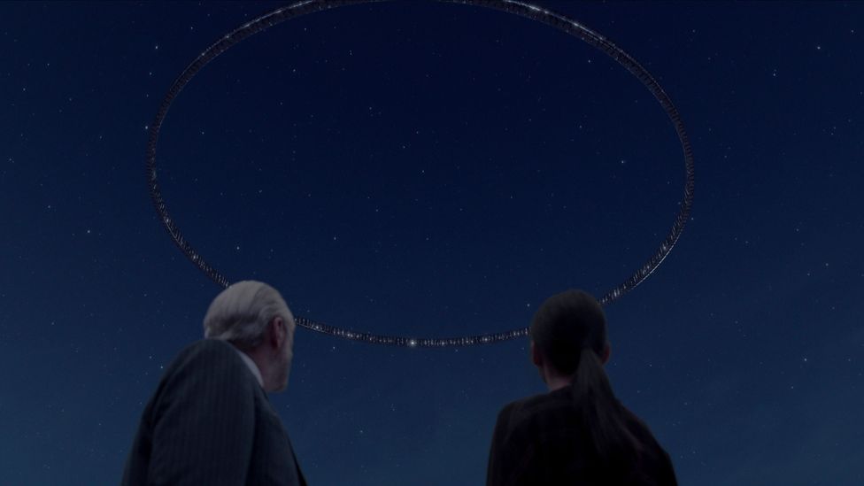 The bodies in 3 Body Problem are distant suns and planets in an alien solar system (Credit: Netflix)