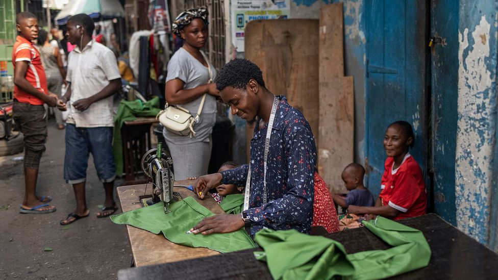 Independent tailors are part of everyday life in Nigeria (Credit: Getty Images)