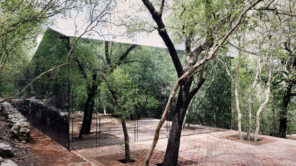 In the forest of Monterrey, Mexico, Los Terrenos is built from rammed earth and clay bricks that let rainwater seep into the soil (Credit: Tatiana Bilbao Estudio)