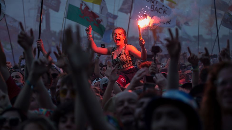 At music festivals, frequent showering is not a social expectation (Credit: Getty Images)