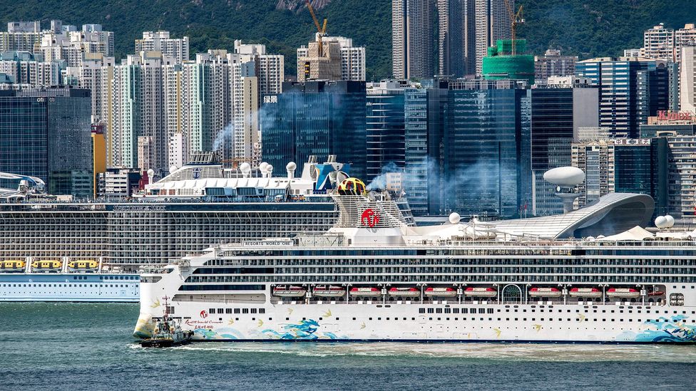 A large cruise ship can use up to 80,645 gallons (304,593 litres) of marine fuel per day (Credit: Getty Images) A large cruise ship can use up to 80,645 gallons (304,593 litres) of marine fuel per day (Credit: Getty Images)
