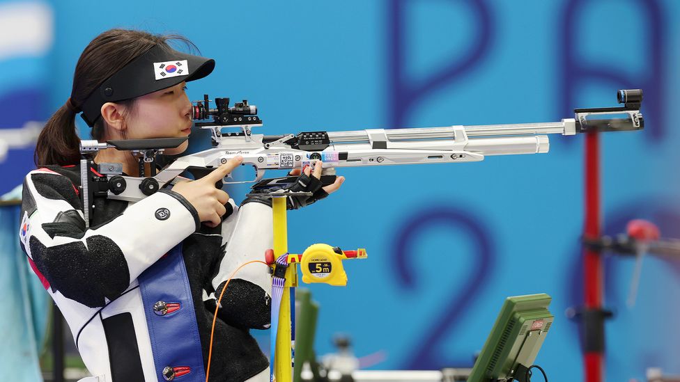 When shooting stationary targets indoors, women perform at an equal level to men (Credit: Getty Images)