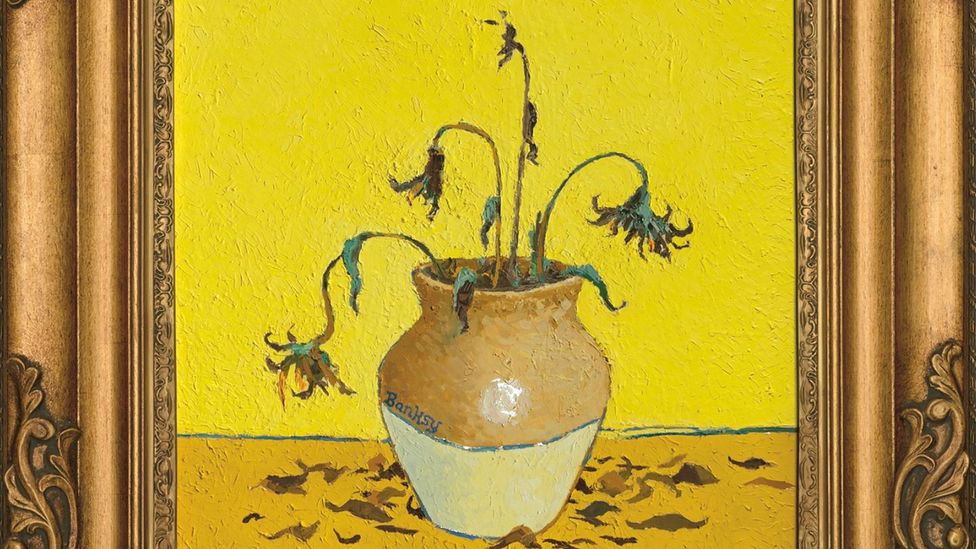 Banksy, Sunflowers from Petrol Station, 2005 (Credit: Private Collection)