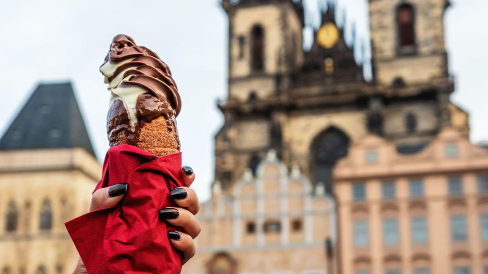 Someone holding Trdelnik (Credit: Alamy)