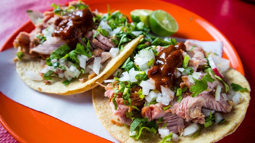 No visit to Mexico is complete without a hearty serving of tacos. In Mexico City, Pérez loves the tacos at El Fogoncito (Credit: Alamy) No visit to Mexico is complete without a hearty serving of tacos. In Mexico City, Pérez loves the tacos at El Fogoncito (Credit: Alamy)