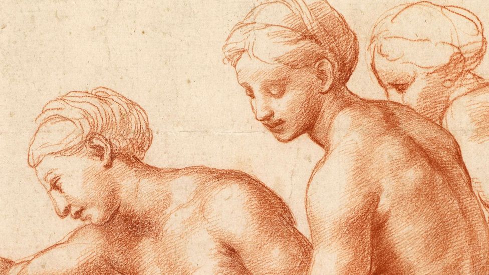 Detail of Raphael's The Three Graces (c1517-18) (Credit: The Royal Collection Enterprises Limited 2024/ Royal Collection Trust) p0k5lx22