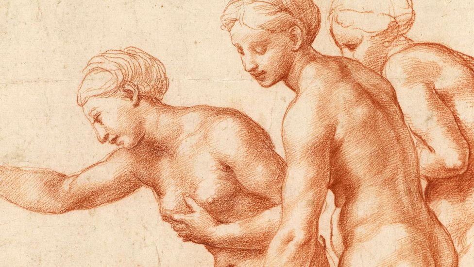 Raphael's The Three Graces (c1517-18) (Credit: The Royal Collection Enterprises Limited 2024/ Royal Collection Trust) p0k5lx22