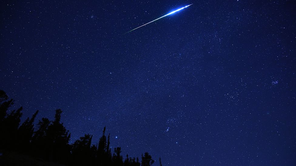 The Geminids are particularly bright and show a variety of colours, which is unusual for a meteor shower (Credit: Getty Images)
