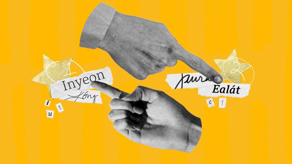 Two hands pointing at different words from our list (Credit: Serenity Strull/Getty Images)