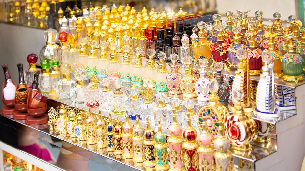Kattan loves browsing Dubai’s perfume boutiques for sensual Arabic fragrances in stunning bottles (Credit: Getty Images) Kattan loves browsing Dubai’s perfume boutiques for sensual Arabic fragrances in stunning bottles (Credit: Getty Images)
