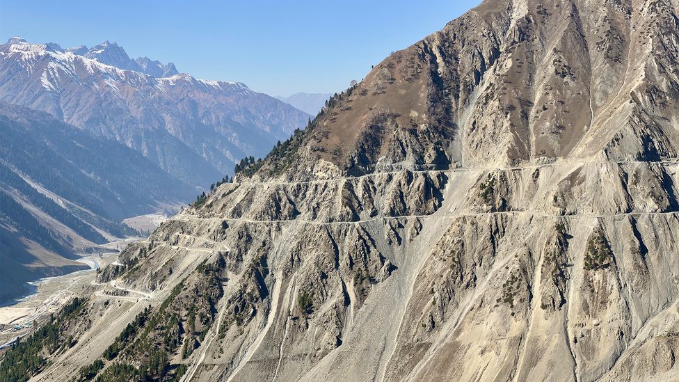 The Zoji La connecting Kashmir to Ladakh is one of the world's most dangerous roads (Credit: Matt Stirn) The Zoji La connecting Kashmir to Ladakh is one of the world's most dangerous roads (Credit: Matt Stirn)