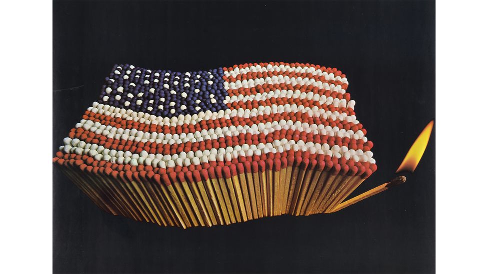 Stars and Stripes Forever? (1970) by Bill Stettner (Credit: Rijksmuseum, Amsterdam) Stars and Stripes Forever? (1970) by Bill Stettner (Credit: Rijksmuseum, Amsterdam)