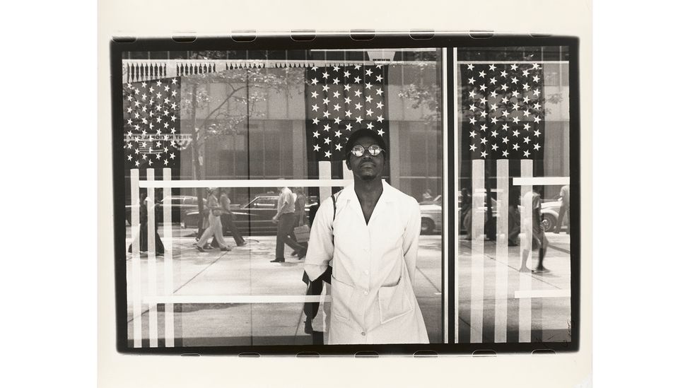 America Seen Through Stars and Stripes (1976), by Ming Smith (Credit: Virginia Museum of Fine Arts, Richmond (VA), Adolph D and Wiliams C Williams Fund) America Seen Through Stars and Stripes (1976), by Ming Smith (Credit: Virginia Museum of Fine Arts, Richmond (VA), Adolph D and Wiliams C Williams Fund)