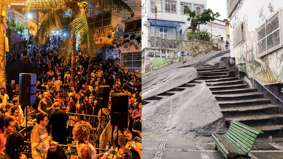Pedra do Sal has a tragic history but is credited with being the birthplace of the samba in Rio (Credit: Alamy) Pedra do Sal has a tragic history but is credited with being the birthplace of the samba in Rio (Credit: Alamy)