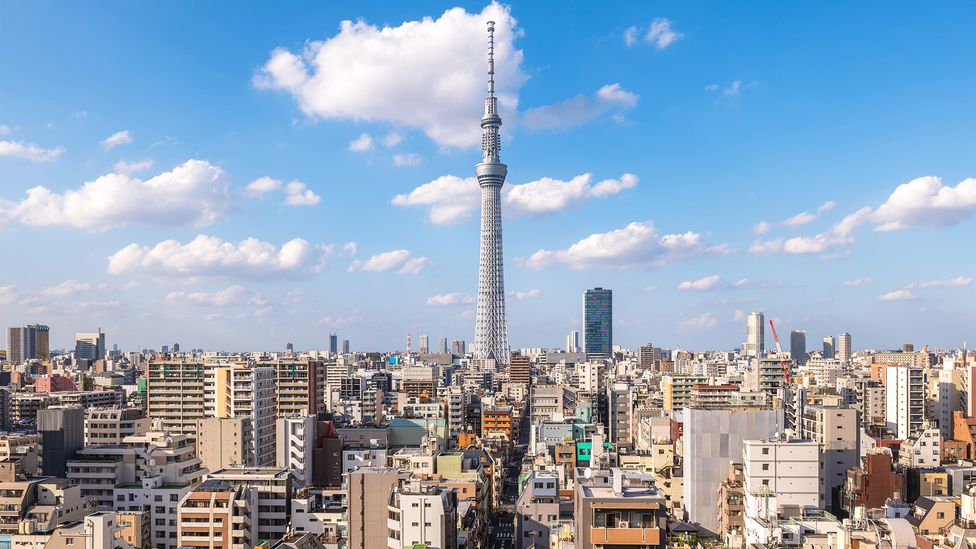 Tokyo Skytree is 634m high and offers amazing views of the entire city (Credit: Alamy) Tokyo Skytree is 634m high and offers amazing views of the entire city (Credit: Alamy)