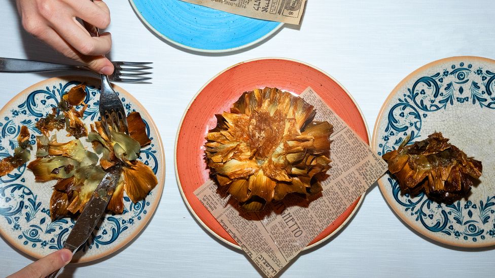 The carciofo alla giudia is the shining emblem of Roman Jewish cuisine (Credit: Maurizio Fiorino)