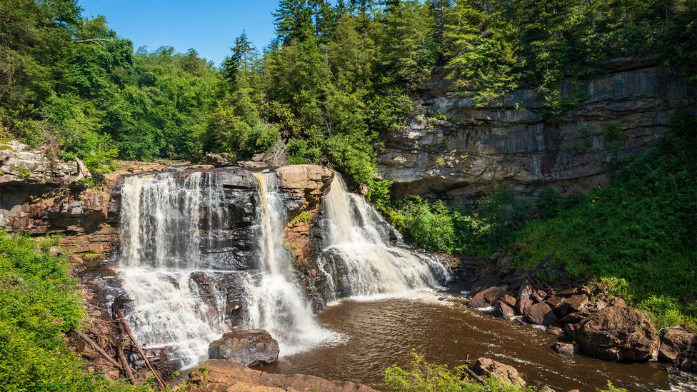 West Virginia's Blackwater Falls state parks has family-friendly hiking trails and breathtaking stops like Great Falls (Credit: Alamy) West Virginia's Blackwater Falls state parks has family-friendly hiking trails and breathtaking stops like Great Falls (Credit: Alamy)
