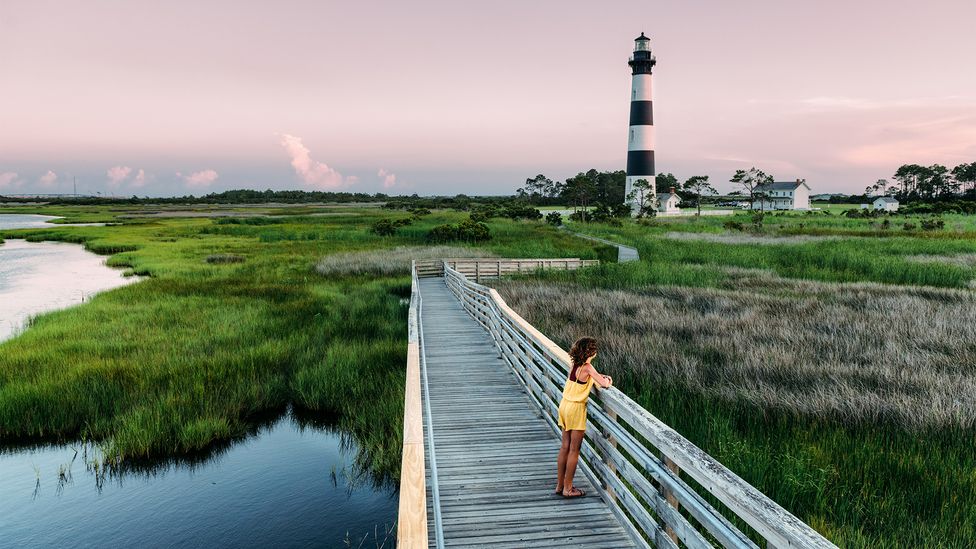 Visitors to the Outer Banks in North Carolina can enjoy activities like kayaking and birdwatching (Credit: Getty Images) Visitors to the Outer Banks in North Carolina can enjoy activities like kayaking and birdwatching (Credit: Getty Images)