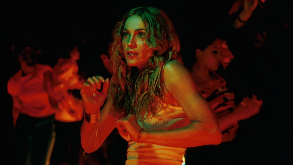 Madonna on set filming the video for Ray of Light, the title track of her multi-award-winning 1998 album (Credit: Getty Images)