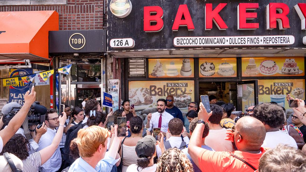 Mamdani has frequently campaigned at delis, bakeries and corner store bodegas (Credit: Getty Images)