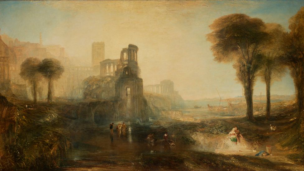 JMW Turner, Caligula's Palace and Bridge, exhibited 1831 (Credit: Tate) JMW Turner, Caligula's Palace and Bridge, exhibited 1831 (Credit: Tate)