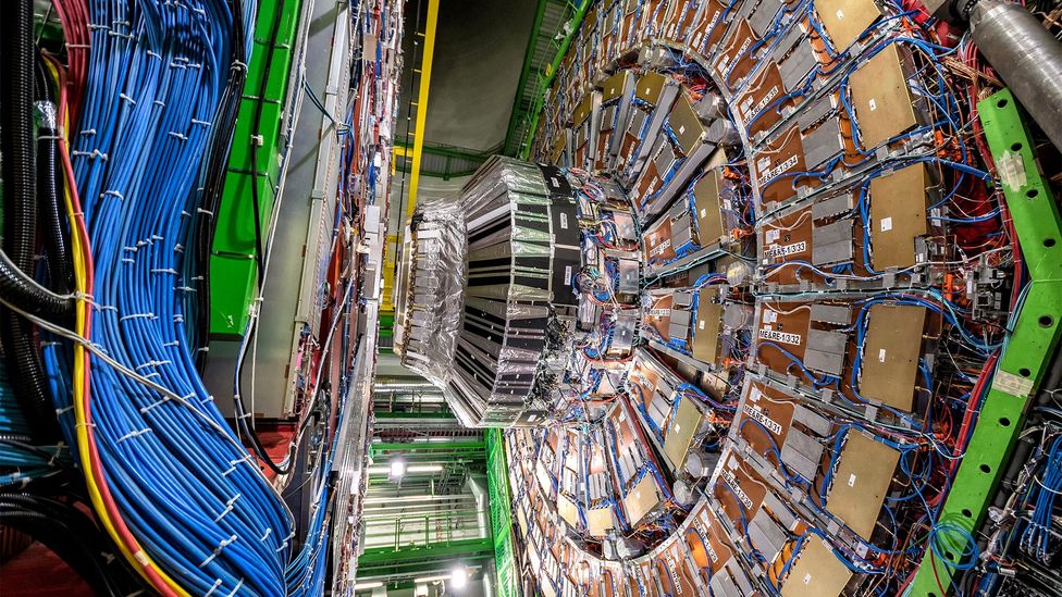 Panels and cables of the Large Hadron Collder at Cern (Credit: Alamy)