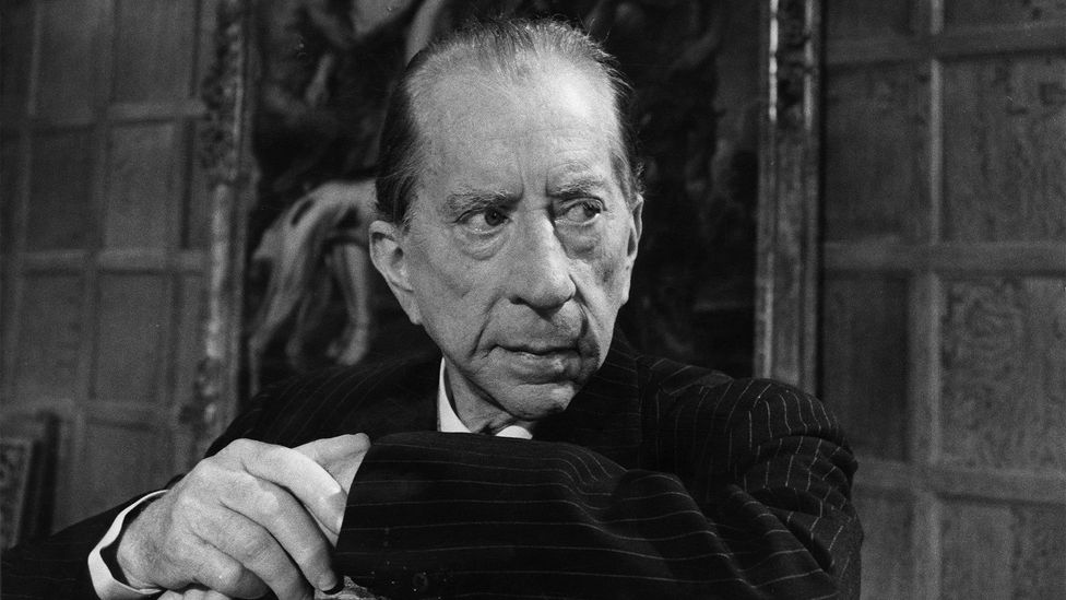 A close up black and white image of J Paul Gety (Credit: Getty Images)