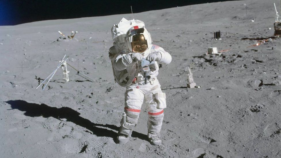 Astronaut John Young on the Moon's surface in 1971 (Credit: Nasa)