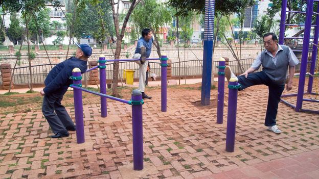 The cities designing playgrounds for the elderly - BBC Worklife