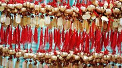 At Wong Tai Sin Temple, golden bells are labelled with the names of worshippers who pray for blessings (Credit: Cheryl Chan/Getty Images)