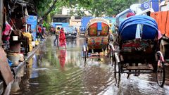 Flooding is a regular part of life in Dhaka, but the city is being adapted to survive the more extreme floods of the future (Credit: Getty Images)