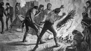 People "purifying" air with fire (Credit: Bildagentur-online/Alamy)