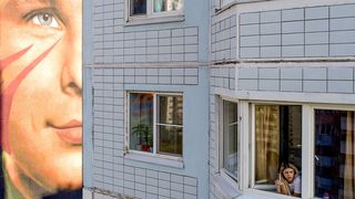 Gagarin mural in Moscow (Credit: Sergei Bobylev/TASS/Getty Images)